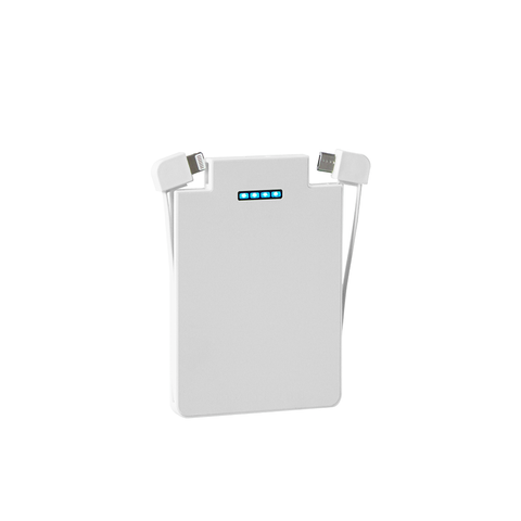 CreditCharge Universal Power Bank w/Built-In Charging Cables