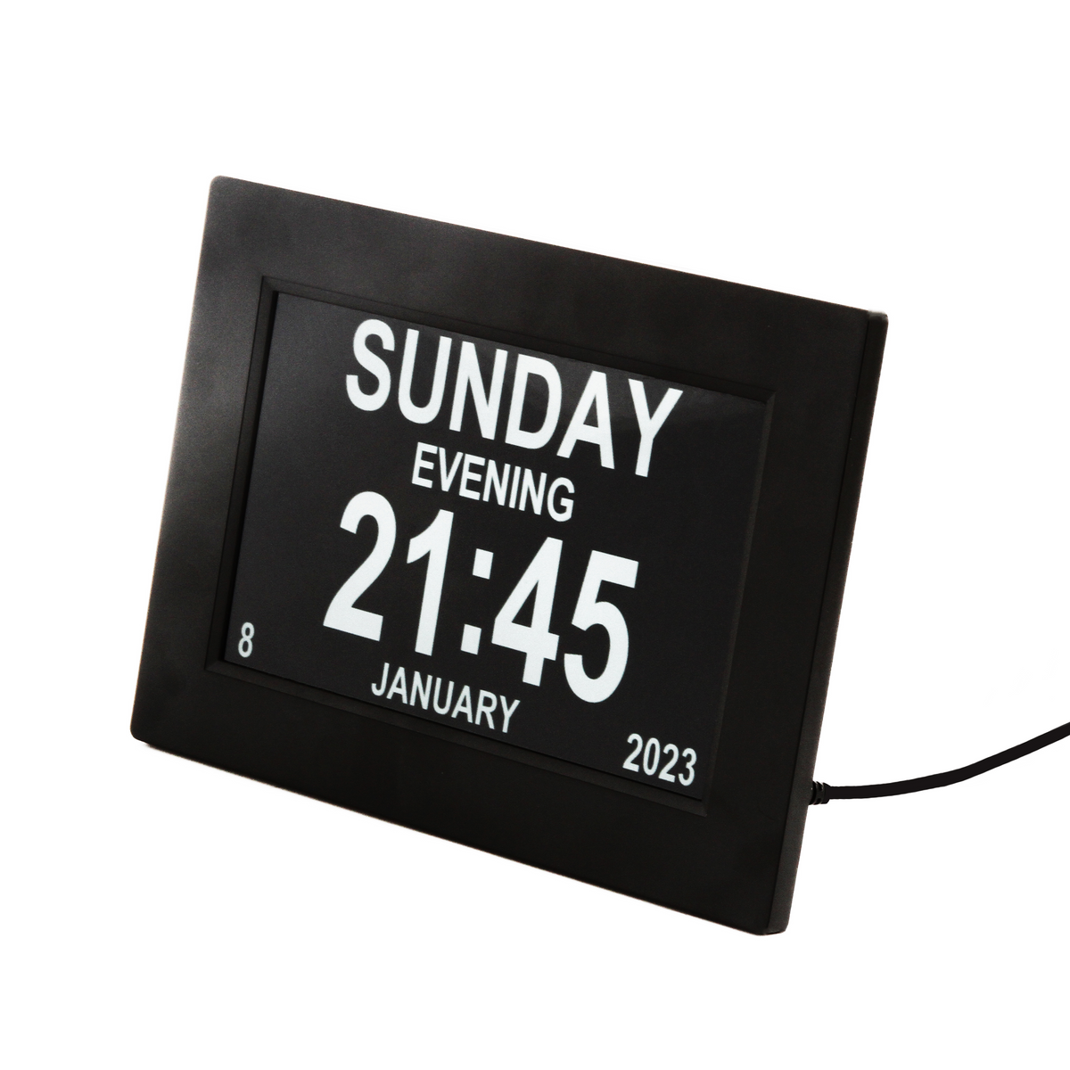 LifeClock Digital Calendar, Alarm Clock, Photo Frame, and USB