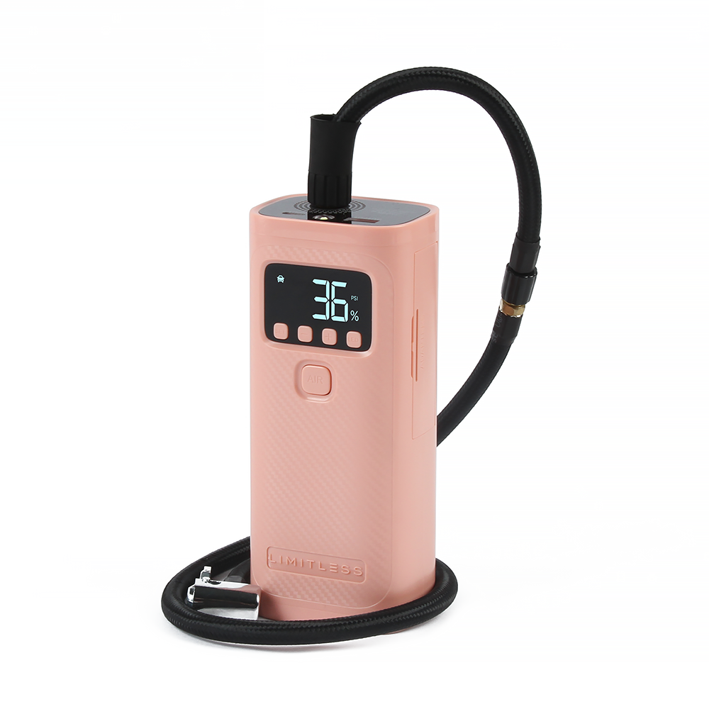Limitless AirPro Go Portable Air Compressor &Power Bank ,Misty Rose