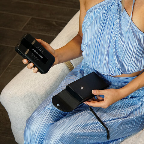 Elite 15,000mAh Power Bank with Wall Plug, Built-In Cables, Digital Display & Wireless Charging