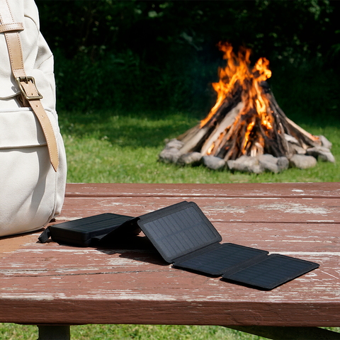 20,000mAh Solar Power Bank with 4x Foldable Solar Panels