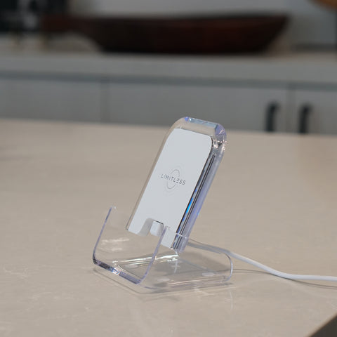 Acrylic Wireless Charging Pad and Phone Stand Base
