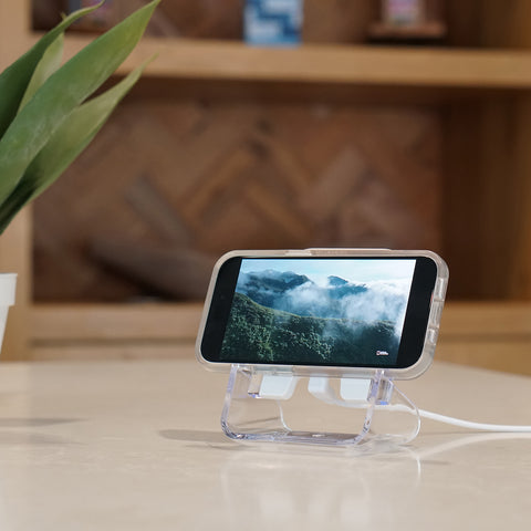 Acrylic Wireless Charging Pad and Phone Stand Base