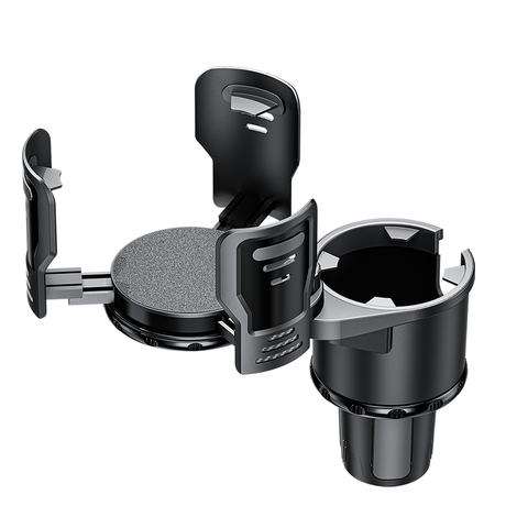 Dual CupStation Pro – 2-In-1 Expandable Cup Holder with 360° Rotating Base