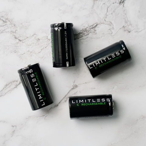 Limitless Universal NiMH Battery Charging System With Rechargeable Batteries