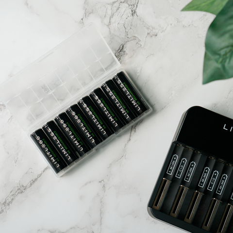 Limitless Universal NiMH Battery Charging System With Rechargeable Batteries