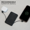 PocketCharge 5,000mAh Universal Power Bank with Built-in Charging Cables