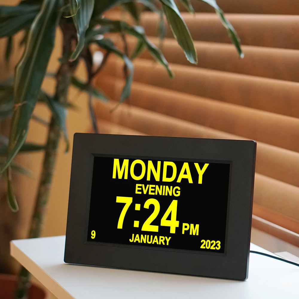 LifeClock Digital Calendar, Alarm Clock, Photo Frame, and USB Charger Limitless Innovations