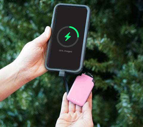 Key Fob Universal Power Bank with Built-In Charging Cables