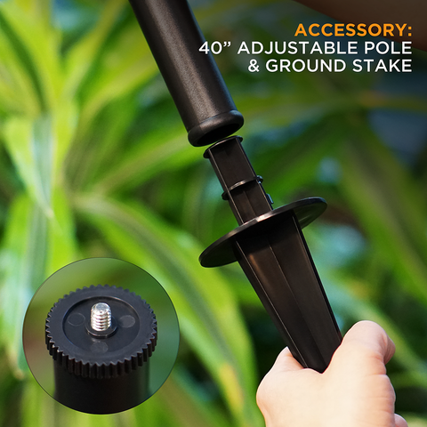 TikiTunes Pro Bundle - Portable Bluetooth Speaker with Pole & Ground Stake