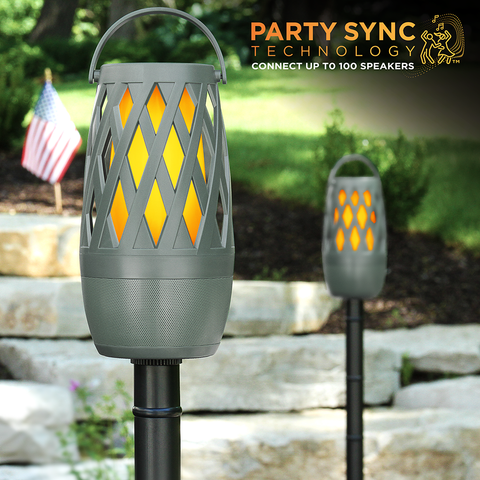 TikiTunes Pro Bundle - Portable Bluetooth Speaker with Pole & Ground Stake