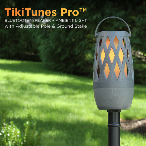 TikiTunes Pro Bundle - Portable Bluetooth Speaker with Pole & Ground Stake