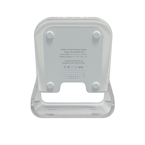 Acrylic Wireless Charging Pad and Phone Stand Base