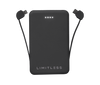 PocketCharge 5,000mAh Universal Power Bank with Built-in Charging Cables