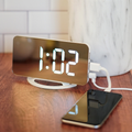Limitless DigiClock with Mirrored Finish and Dual USB Charger
