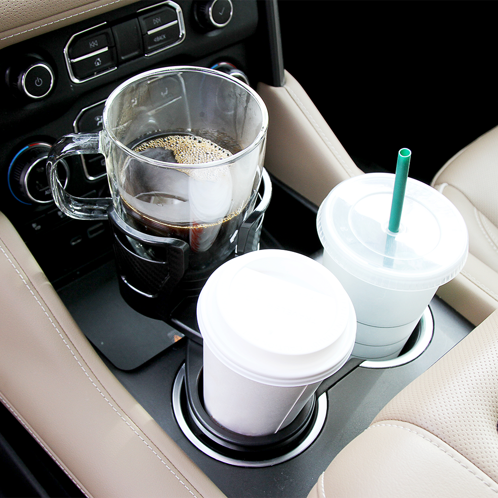 Dual CupStation - 2-in-1 Expandable Cup Holder with 360° Rotating Base ...