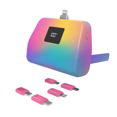 TotalBoost Mini Pro II 6,000mAh Universal Power Bank With Interchangeable Adapters & Built-In Kickstand