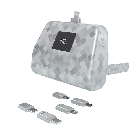 TotalBoost Mini Pro II 6,000mAh Universal Power Bank With Interchangeable Adapters & Built-In Kickstand