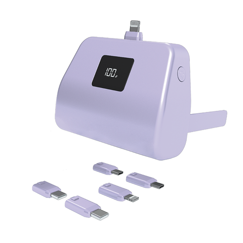 TotalBoost Mini Pro II 6,000mAh Universal Power Bank With Interchangeable Adapters & Built-In Kickstand