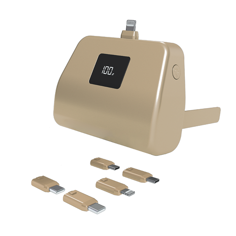 TotalBoost Mini Pro II 6,000mAh Universal Power Bank With Interchangeable Adapters & Built-In Kickstand