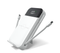 Ultimate Pro 15,000mAh Portable Power Bank With Wall Plug, Digital Display, Built-In Cables, & Wireless Charging