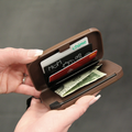 RFID Blocking Wallet & Power Bank With Built-In Charging Cable & Interchangeable Adapters