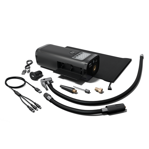 AirPro Go Portable Air Compressor, Power Bank, and Flashlight Bundle with Cable