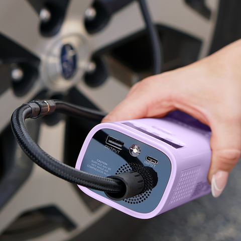 AirPro Go Portable Air Compressor, Power Bank, and Flashlight Bundle with Cable