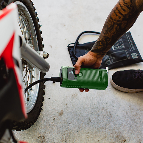 AirPro Go Portable Air Compressor, Power Bank, and Flashlight Bundle with Cable