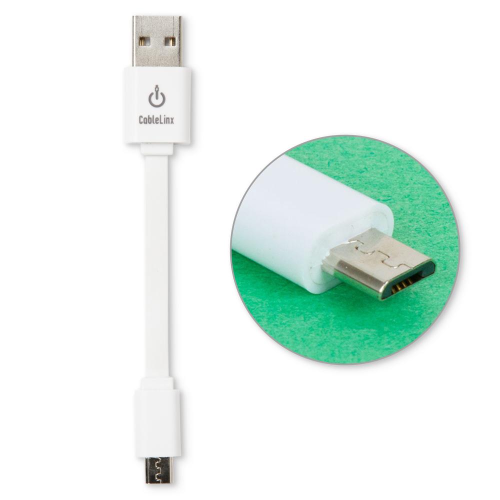 CableLinx 4″ Micro to USB-A Charge Flat Cable– Limitless Innovations
