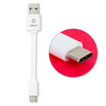 CableLinx 4″ USB Type-C to USB Type-A Charge Flat Cable
