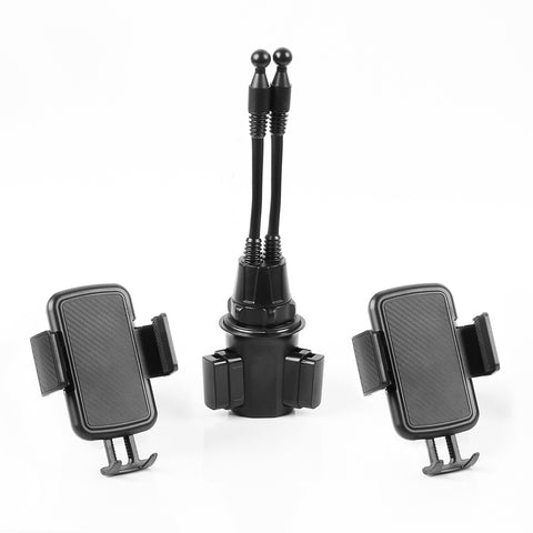 Dual PhoneStation 2-In-1 Universal Phone Mounts for Car Cup Holder