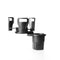 Dual CupStation - 2-in-1 Expandable Cup Holder with 360° Rotating Base – Black