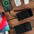 TotalCharge Portable Power Bank & Wall Charger with Built-In Charging Cables