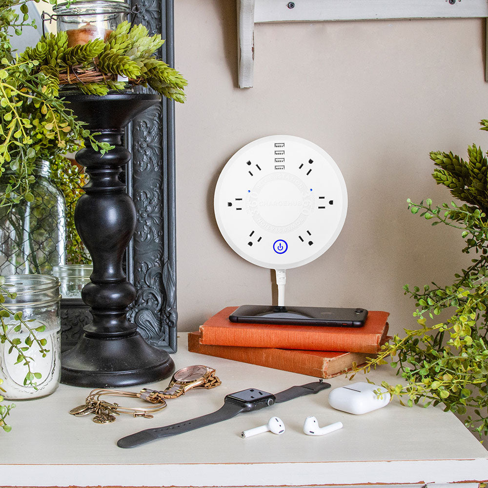 ChargeHub Powerstation 360 Surge Protector Power Strip Limitless